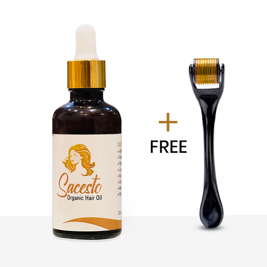 Sacesto™ Hair Oil  Derma Roller Free